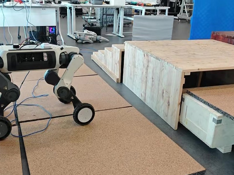 LYNX M20 wheel-legged real-robot test